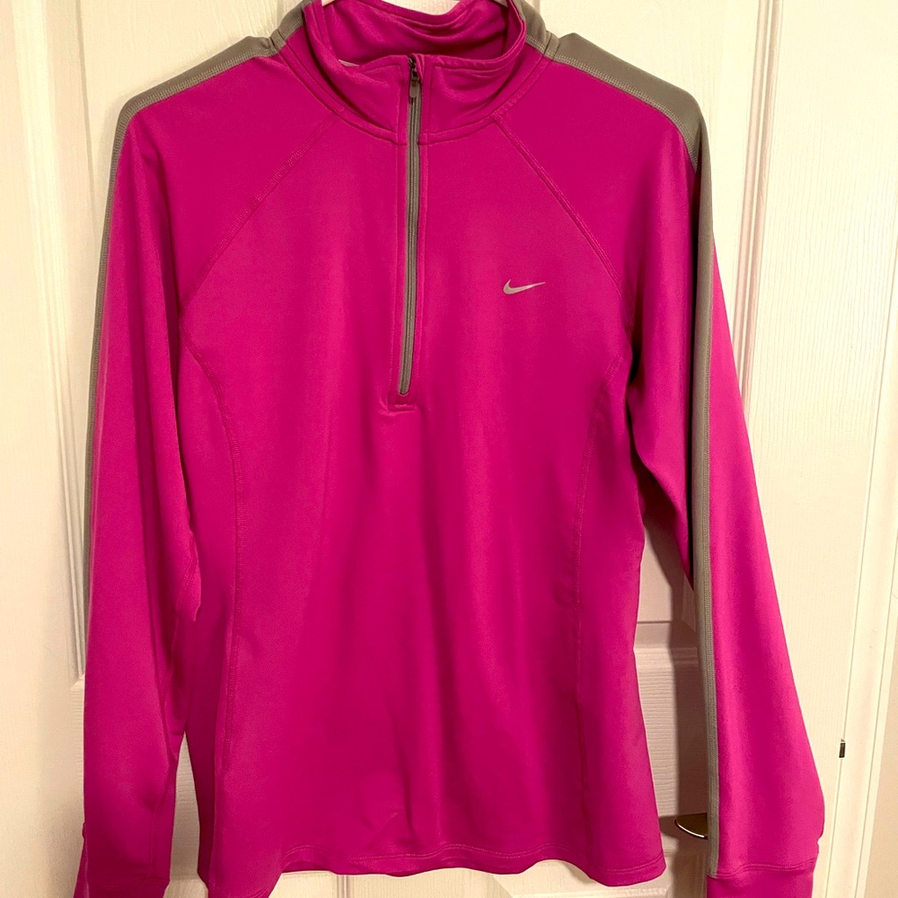 Nike dri fit 3/4 zip top